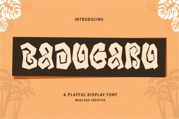Badugaru: A Playful Font with Purpose