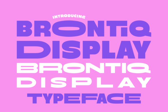 Brontiq: A Modern Display Typeface That Commands Attention