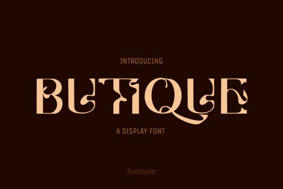 Butique: A Typeface That Captures the Spirit of Style and Individuality