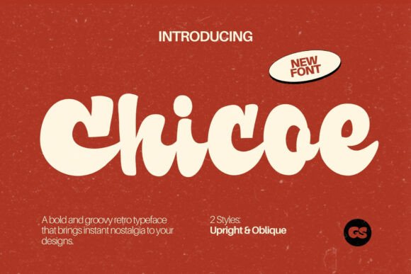 Chicoe: A Bold, Groovy Typeface with Retro Charm