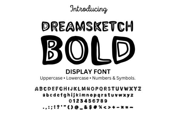 Dreamsketch Bold: A Playful Typography Choice for Creative Design Projects