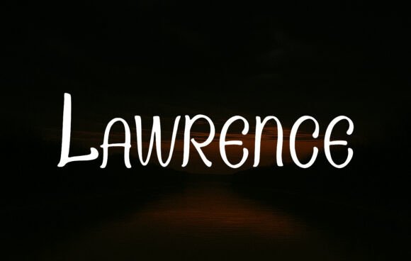 Exploring the Elegance of Lawrence: A Handwritten Display Font for Modern Design