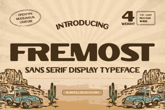 Fremost: A Bold Sans Serif with Frontier Flair