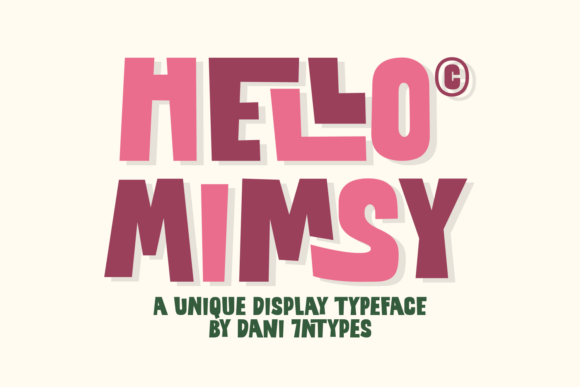 Hello Mimsy: A Playful Typeface for Expressive Design