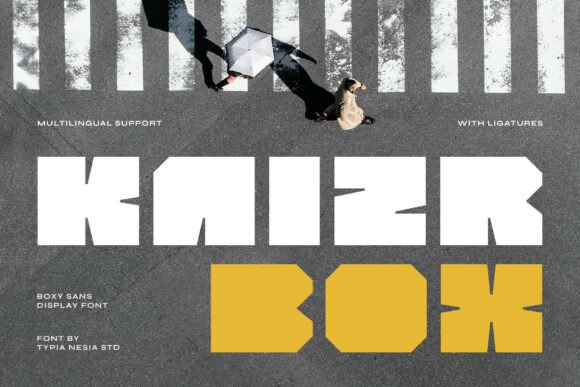 Kaizr Box: Bold Typography for Modern Design Projects