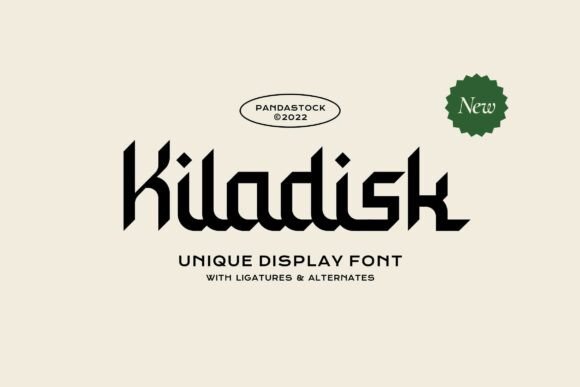 Kiladisk: A Bold Fusion of Geometry and Gothic Flair in Modern Typography