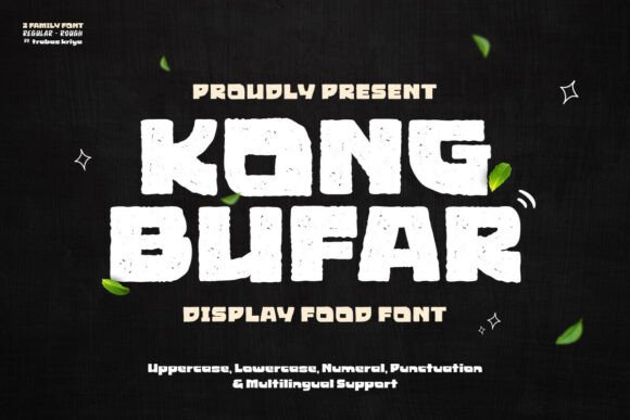 Kong Bufar Regular: A Strategic Typography Choice for Food Branding