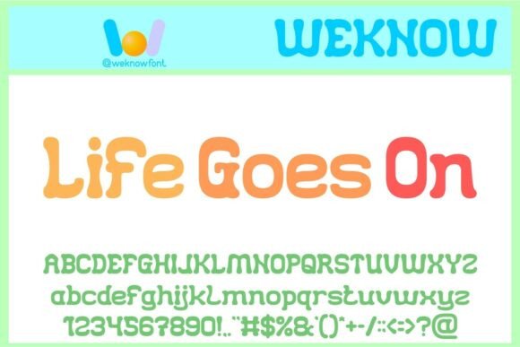 Life Goes On: A Playful Font with Serious Design Impact