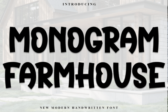 Monogram Farmhouse: Festive Typography for Holiday Designs