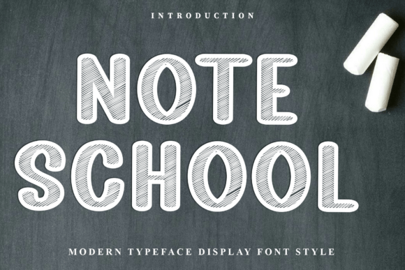 Note School: A Versatile Font for Creative Expression