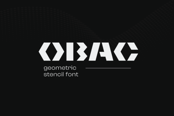Obac: A Futuristic Display Font for High-Impact Design