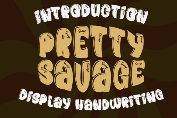 Pretty Savage: A Bold Display Font for Creative Projects