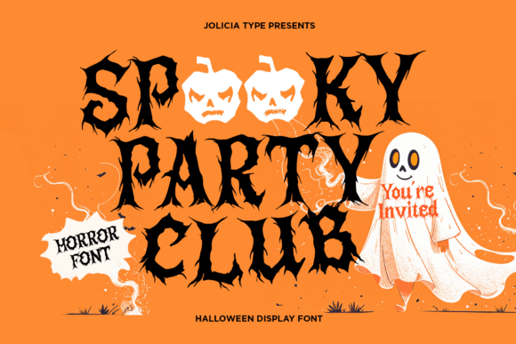 Spooky Party Club: The Halloween Typeface That Balances Horror and Cheer