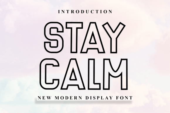 Stay Calm: A Festive Typeface for Holiday Magic