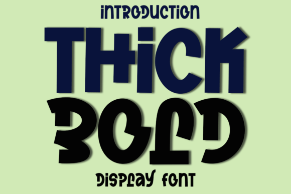 Thick Bold: A Friendly, Crisp Font for Modern Design