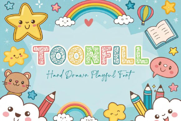 Toonfill: A Playful Display Font for Dynamic Designs