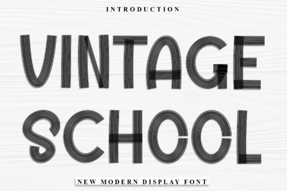 Vintage School: A Festive Font for Cheerful Designs