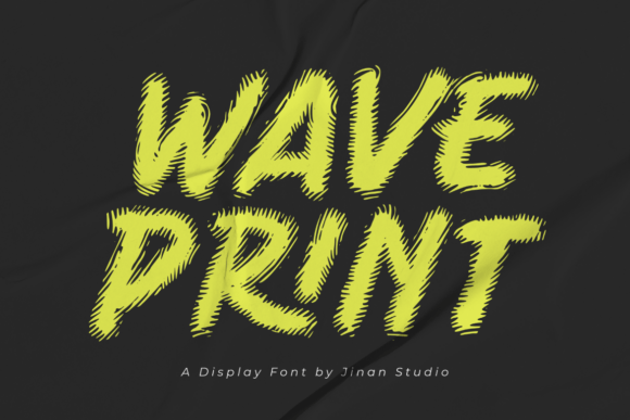 Wave Print: A Dynamic Display Font for Halloween and Beyond