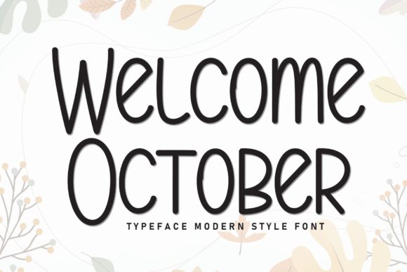 Welcome October: A Versatile Font for Modern Design Workflows