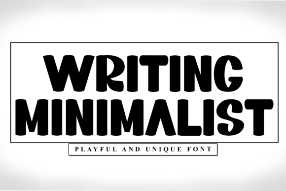 Writing Minimalist: A Clean Font for Diverse Design Projects